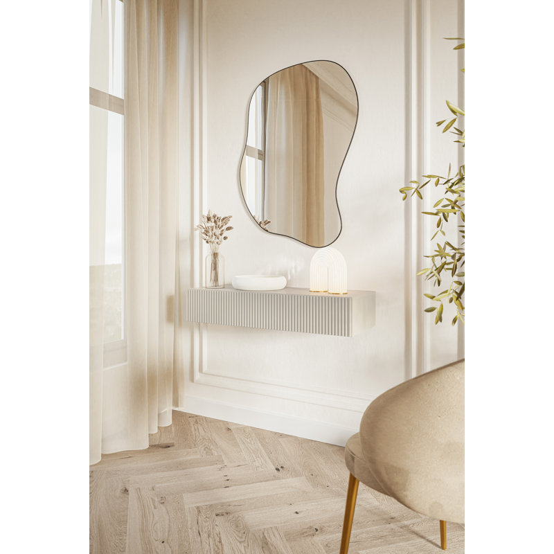 Veldio 90cm Console Table, Beige