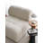Elegant Wing Chair, White Teddy Fabric, 35.0 x 29.1 x 35.0 inches | 100% Hornbeam Frame, Comfortable Seat Height: 16.9 inches, Depth: 23.6 inches | Stylish Plastic Legs, Perfect for Living Room & Bedroom Decor