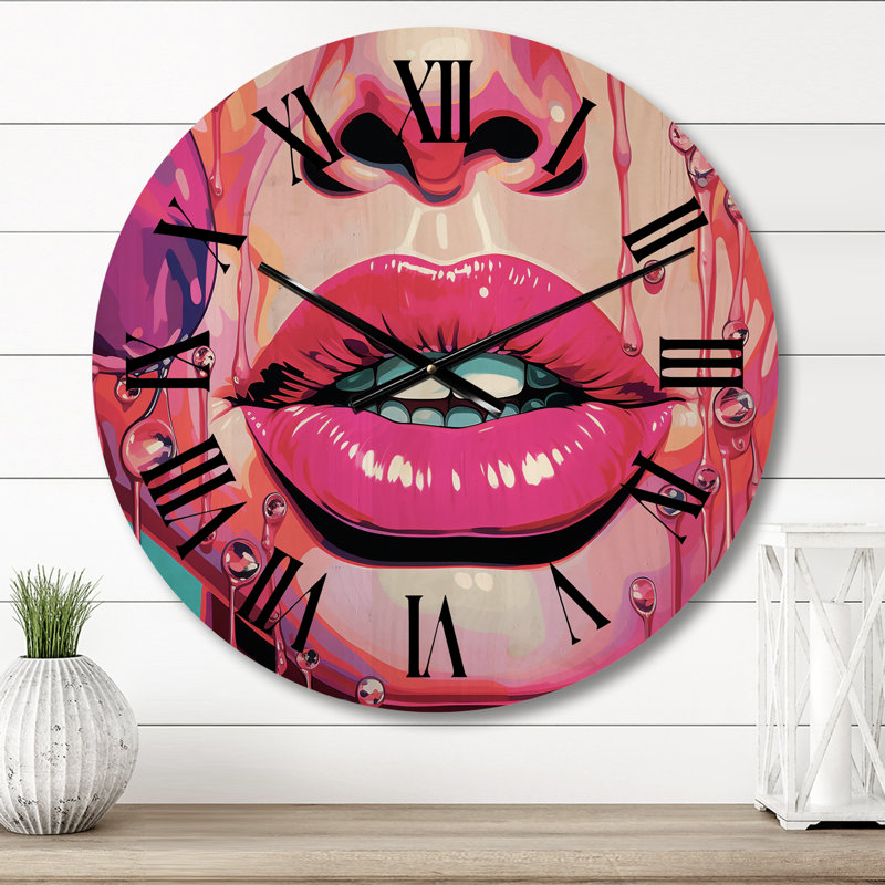 Horloge murale en bois massif Okikiola, Moyenne