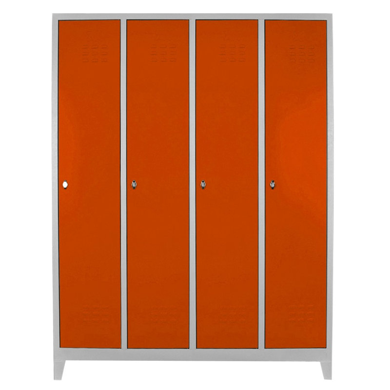 Armoire de rangement Locker, H 72,8 po x l 50,4 po x P 14,6 po, Orange