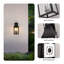 Applique murale d'extérieur 20 po moderne noir 20 po, paquet de 2 luminaires d'extérieur résistants aux intempéries avec verre transparent
