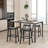 Upholstered Counter Stool with Solid Wood Frame-707199438