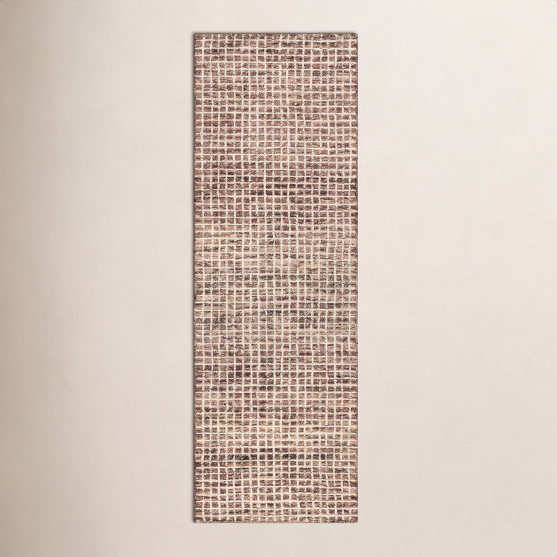 Tapis brun en laine Winfield Katasha, Runner 2'6" x 6'