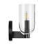 Applique murale en verre transparent Hansley