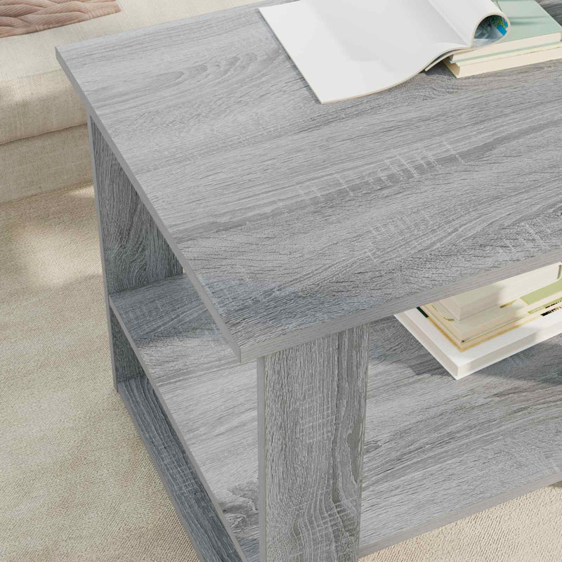 Coffee Table with Storage, 50cm. H x 72cm. L x 50cm. W, Grey Sonoma