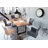 Acacia Solid Wood Top Metal Base Dining Table-1329187561-1329187563-1329187558