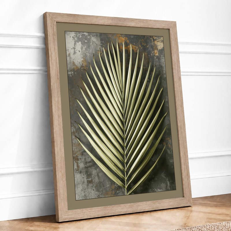 Palm Frond Study Botanical - Print, A1 - 84.1 x 59.4 cm, Oak