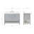 Single Bathroom Vanity with Carrara Quartz Top-94003650-121646135