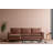 Modern Corner Sofa, Light Brown, 100% Metal Frame & 100% Polyester Fabric | 100.4 x 88.6 x 18.1 Inches | High DNS Foam & Silicon Fiber Cushions | Perfect for Living Room & Relaxation, Stylish & Comfortable Design-90667801