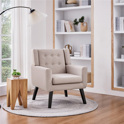 Upholstered Fabric Armchair