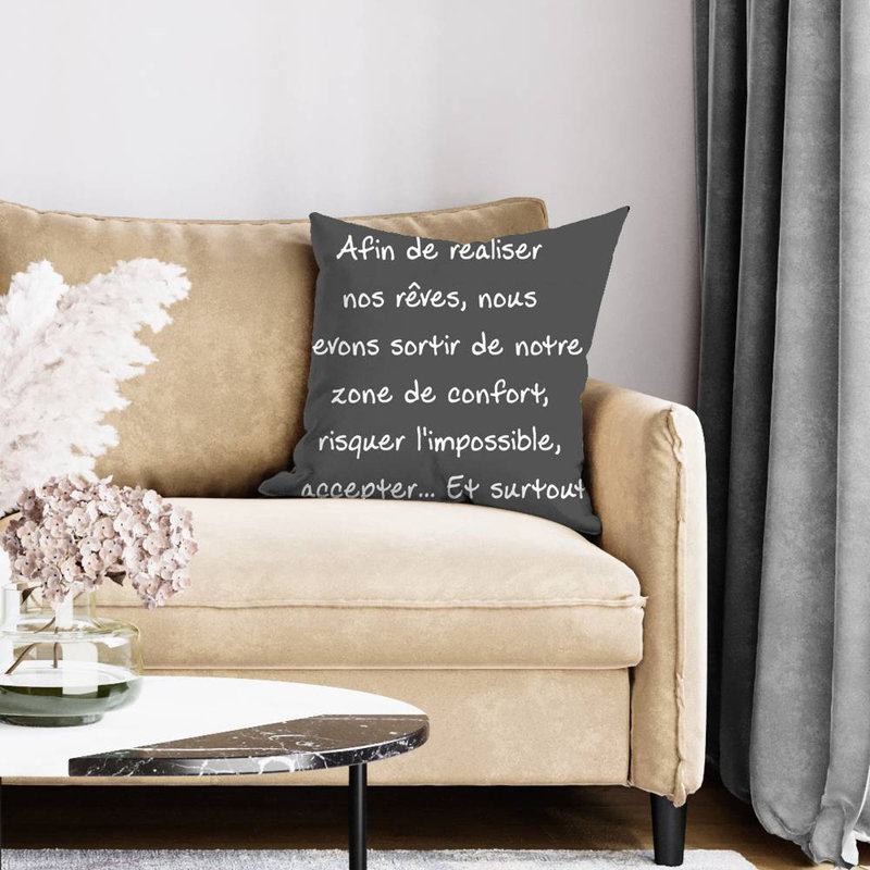 Make Our Dreams Come True Square Throw Pillow