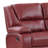 Upholstered Motion Reclining Sofa Red