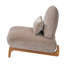 Chaise d'appoint rembourrée sans accoudoirs Hamilton-130619992-130619994