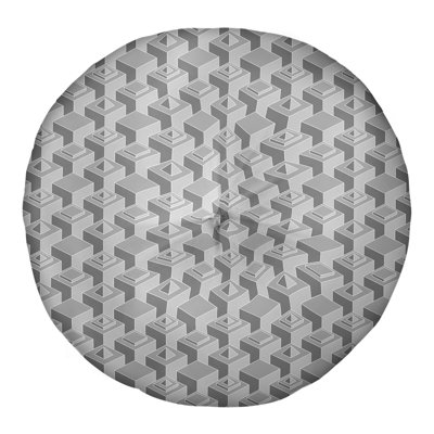 Classic Skyscrapers Pattern Floor Pillow