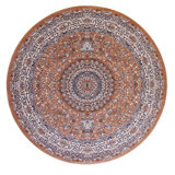 Floral Area Rug in Brown