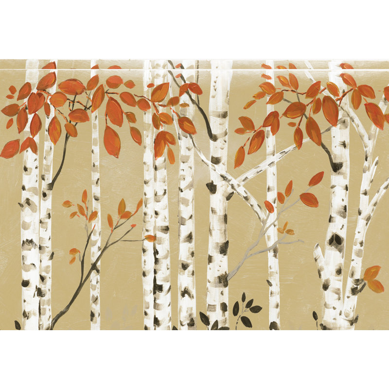 " Warm Birches ", 20" H x 30" W