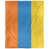 Rouge orangé / bleu / jaune
