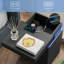 Bedside Table with Charging, 3 Layer Side Table with LED light, Remote and App Control-117530219