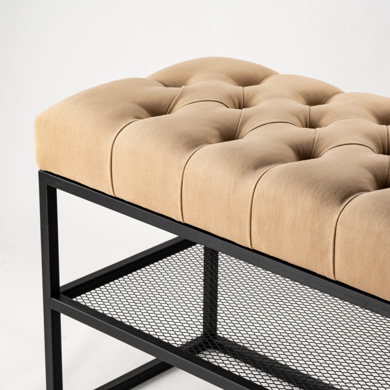 Avaeah Upholstered Storage Bench, 40cm H x 110cm W x 35cm D