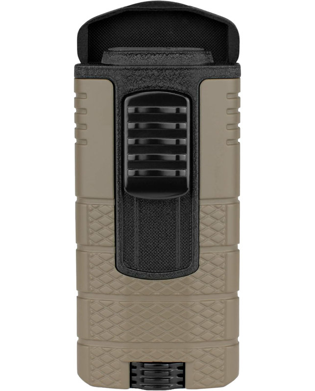 Briquet Xikar Tactical, Noir / brun clair