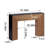 47In Modern Wood Console Table , Entryway Table, Sofa Table - Rustic & Contemporary Design