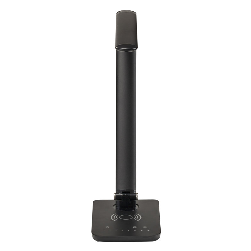  16.75" Desk Lamp with USB, Black