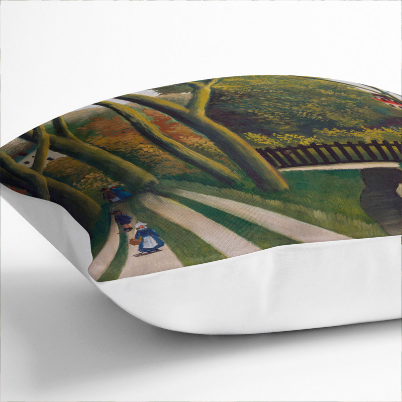 The Banks of the Bievre Scatter Cushion, 40cm H x 40cm W x 15cm D, White