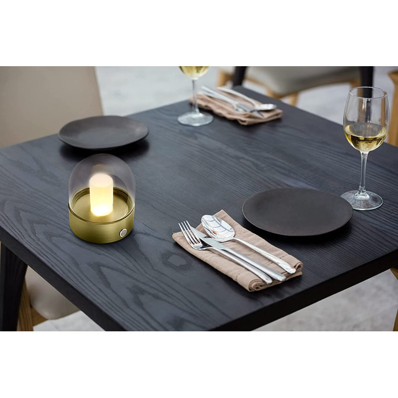 Lampe de table 4 "avec USB Deleah, Or