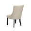 Chaises d'appoint rembourrées Miesville, lin crème