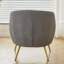 Fauteuil d'appoint en velours côtelé-644719285