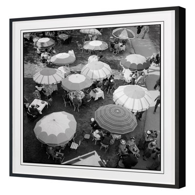 «Café Umbrellas» par Grand archives - Reproduction d'un seul cadre photo sur papier