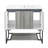 Marseille 36 Single, Two Doors, One drawer, Open Shelf Bathroom Vanity