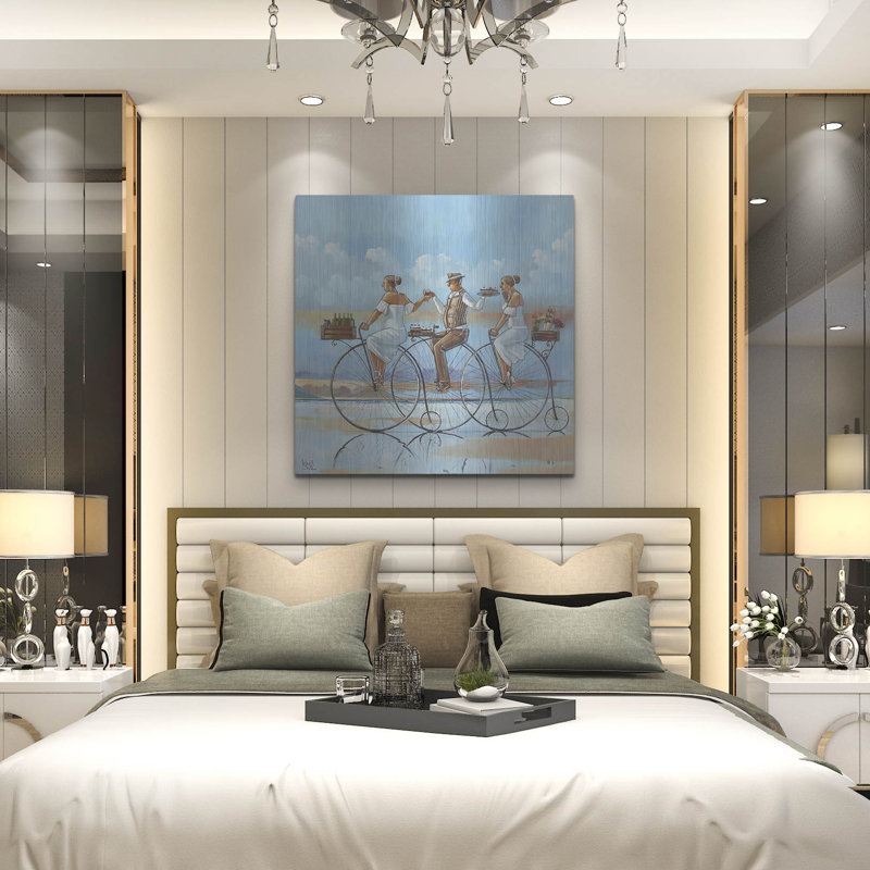Art mural en métal Winston Porter «Joy Ride IV» par Ronald West, H 36 po x l 36 po