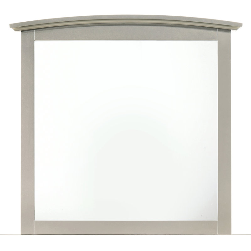 Sleek Casual-Style Wall Mirror, Champagne