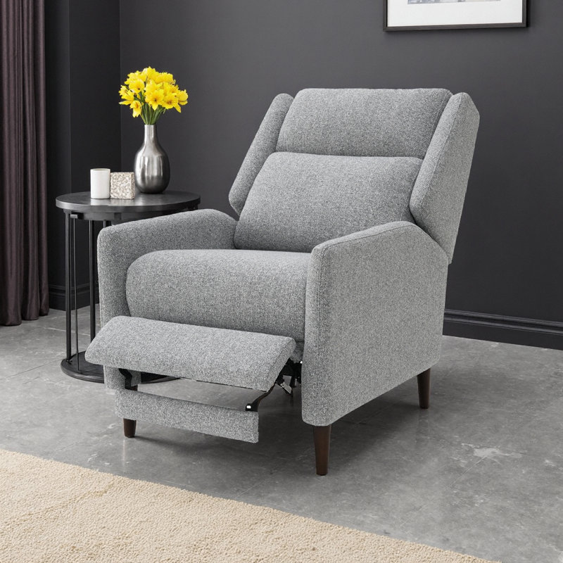 Fauteuil inclinable Timeless Mid-Century Modern, Gris
