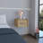 Floating Nightstand, Space-Saving Design with Handy Drawer and Surface, Macadamia