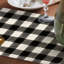 Chemin de table rectangulaire en polyester