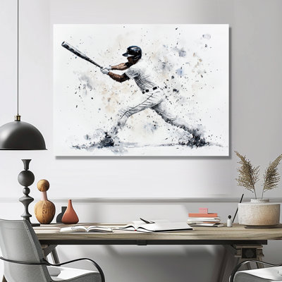 Décoration murale Minimal Baseball Swing II - Sport Baseball