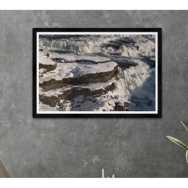 Frozen Falls Framed Photographic Print