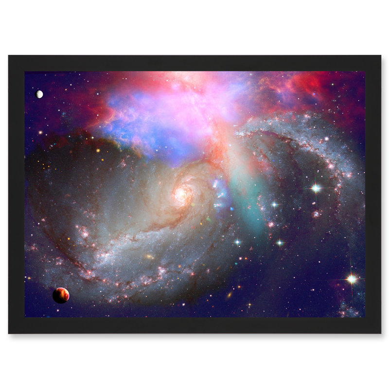 Spiral Galaxy Deep Space Stars Nebula Cosmos - Single Picture Frame Print