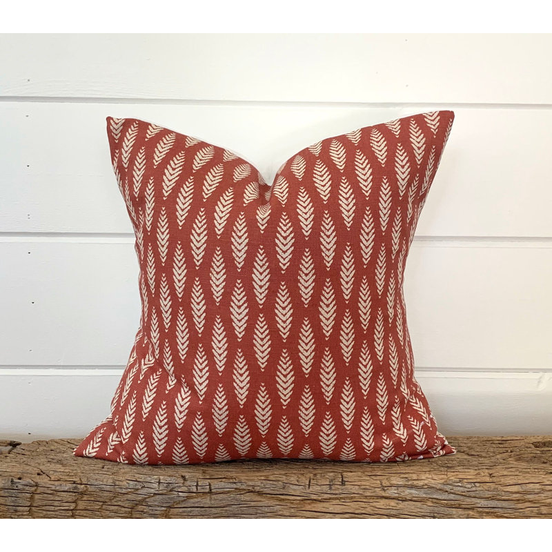 Housse de coussin en coton mélangé, 19 po x 19 po