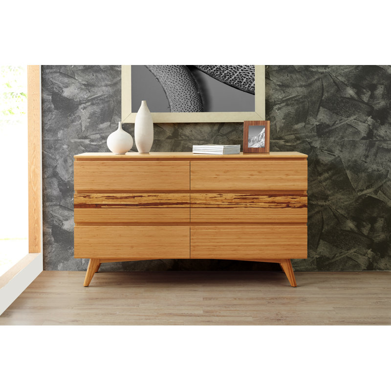 Briarcliff 64'' W 6 - Drawer Dresser, Beige