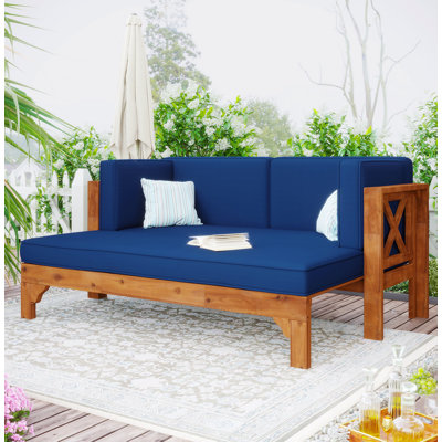 Ensemble de canapé d'extérieur extensible - H 25,68 po x l 64,28 po x P 25,68 po