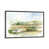 Toile encadrée de bois rustique foncé