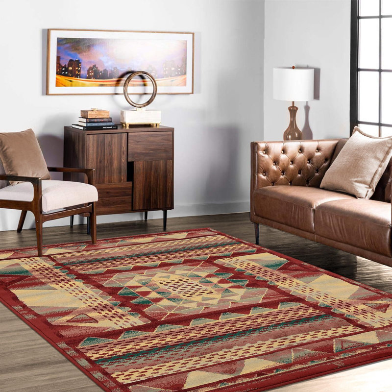 Tapis de salle à manger Boho, Rectangle 8 pi x 10 pi