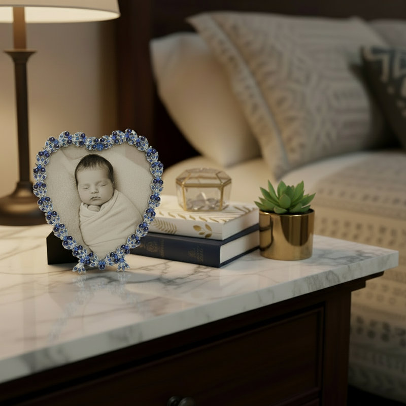 Contessa Metal Picture Frame, Gold/Blue