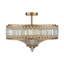 Kessler 6-Light Modern Crystal Semi Flush Mount Ceiling Light-1292826558