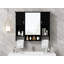 Armoire de rangement murale moderne, armoire de salle de bain murale avec miroir, armoire à pharmacie avec barre à serviettes-1112158919