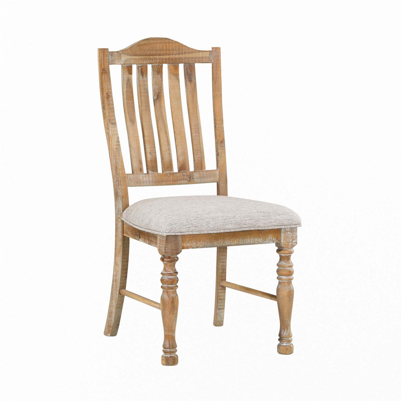 Ensemble de 2 chaises d'appoint de style campagnard traditionnel
