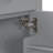 Double Sink Bathroom Vanity In Modern Gray Finish, With Drawer And Adjustable Shelf - Chic Fixture 60" Ceramic Sinks, Soft Close Feature Sophisticated Element-1355472556